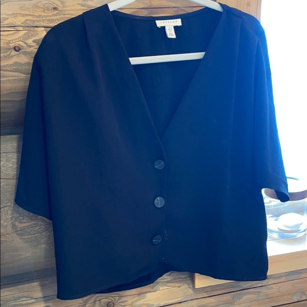 Black button up